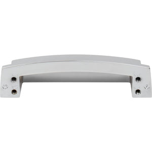 Jeffrey Alexander 141-96PC 96 mm Center Polished Chrome Square-to-Center Square Renzo Cabinet Cup Pull