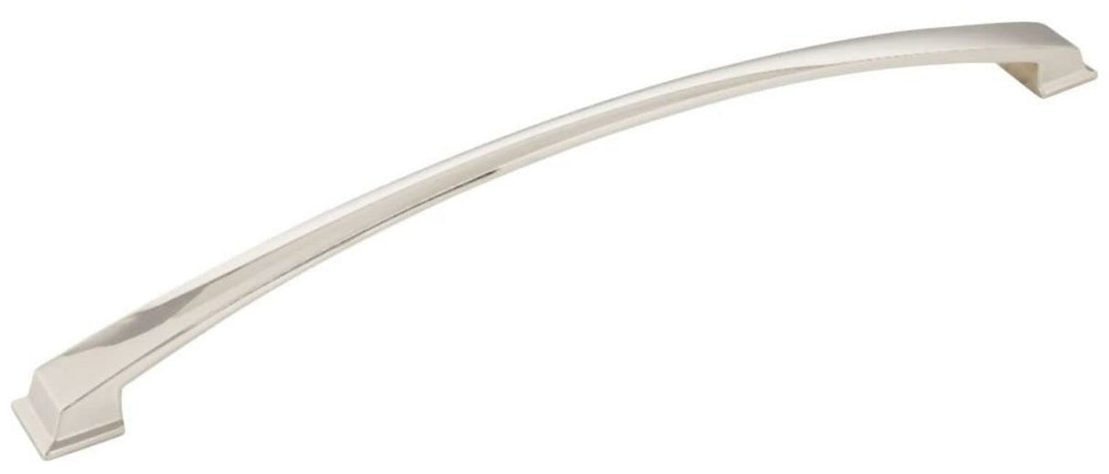 Jeffrey Alexander 944-305NI 305 mm Center-to-Center Polished Nickel Arched Roman Cabinet Pull
