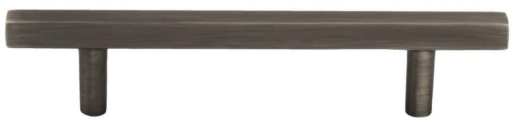 Jeffrey Alexander 845-96BNBDL 96 mm Center-to-Center Brushed Pewter Square Dominique Cabinet Bar Pull