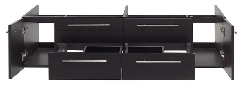 Fresca FCB6160RBL-UNS-D Fresca Lucera 60" Royal Blue Wall Hung Double Undermount Sink Modern Bathroom Cabinet