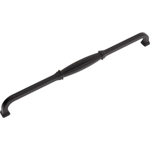 Jeffrey Alexander 278-305MB 305 mm Center-to-Center Matte Black Audrey Cabinet Pull
