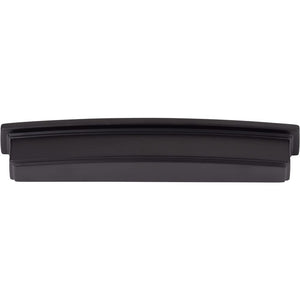 Jeffrey Alexander 141-160MB 160 mm Center Matte Black Square-to-Center Square Renzo Cabinet Cup Pull