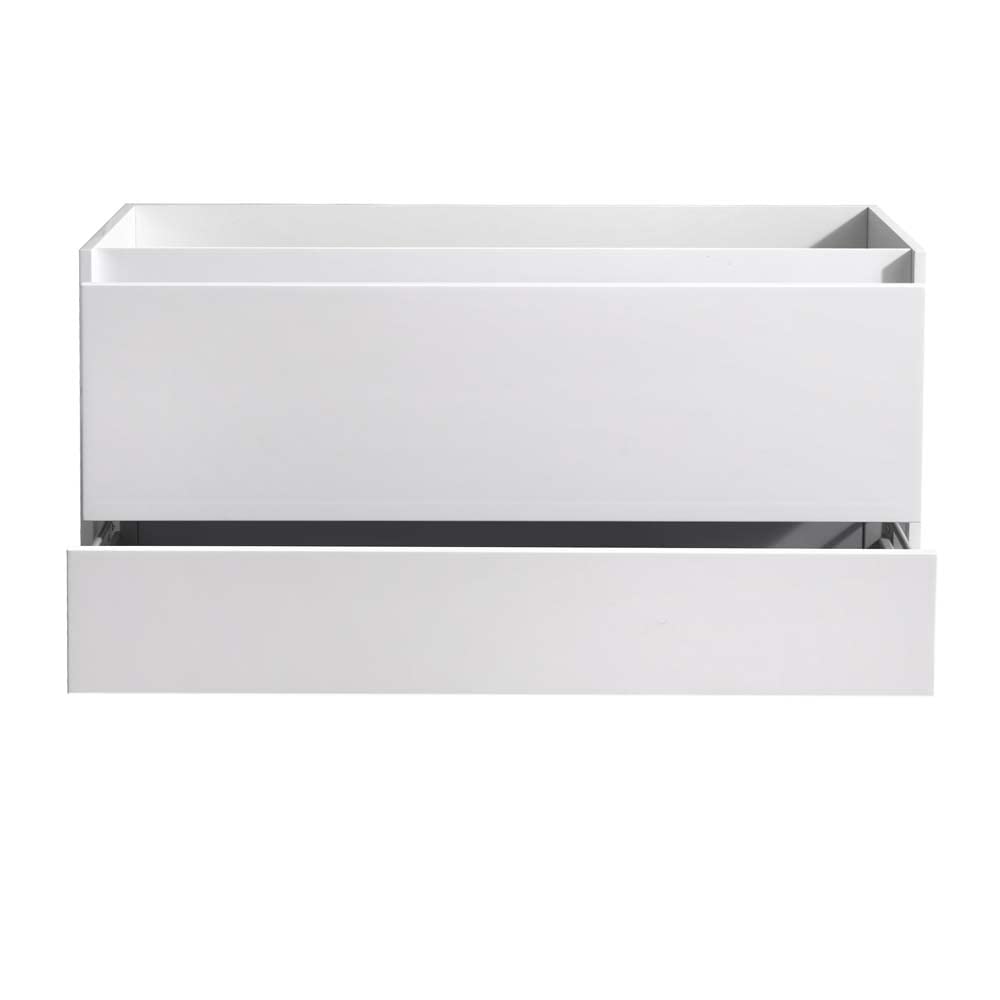 Fresca FCB9248WH Fresca Catania 48" Glossy White Wall Hung Modern Bathroom Cabinet