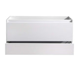 Fresca FCB9248WH Fresca Catania 48" Glossy White Wall Hung Modern Bathroom Cabinet