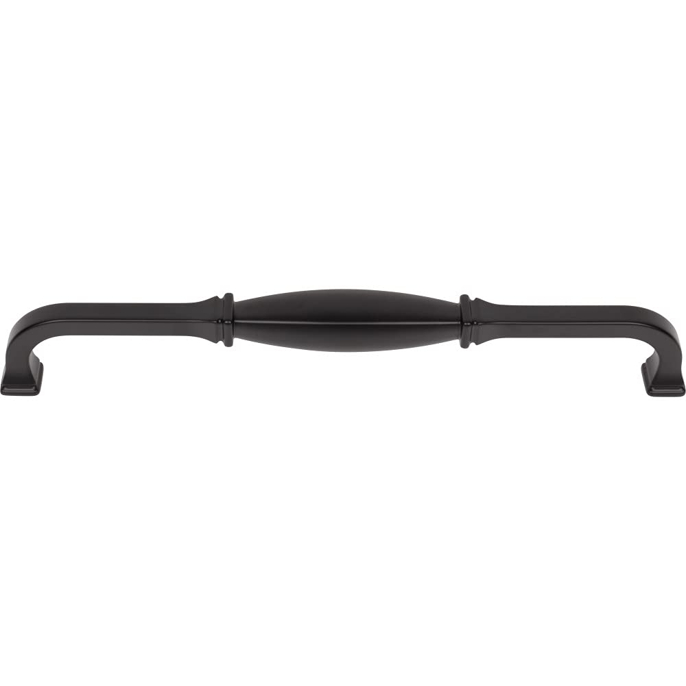 Jeffrey Alexander 278-18MB 18" Center-to-Center Matte Black Audrey Appliance Handle