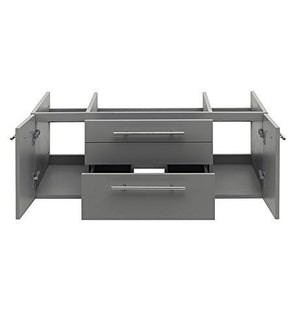 Fresca FCB6142GR-VSL Fresca Lucera 42" Gray Wall Hung Vessel Sink Modern Bathroom Cabinet