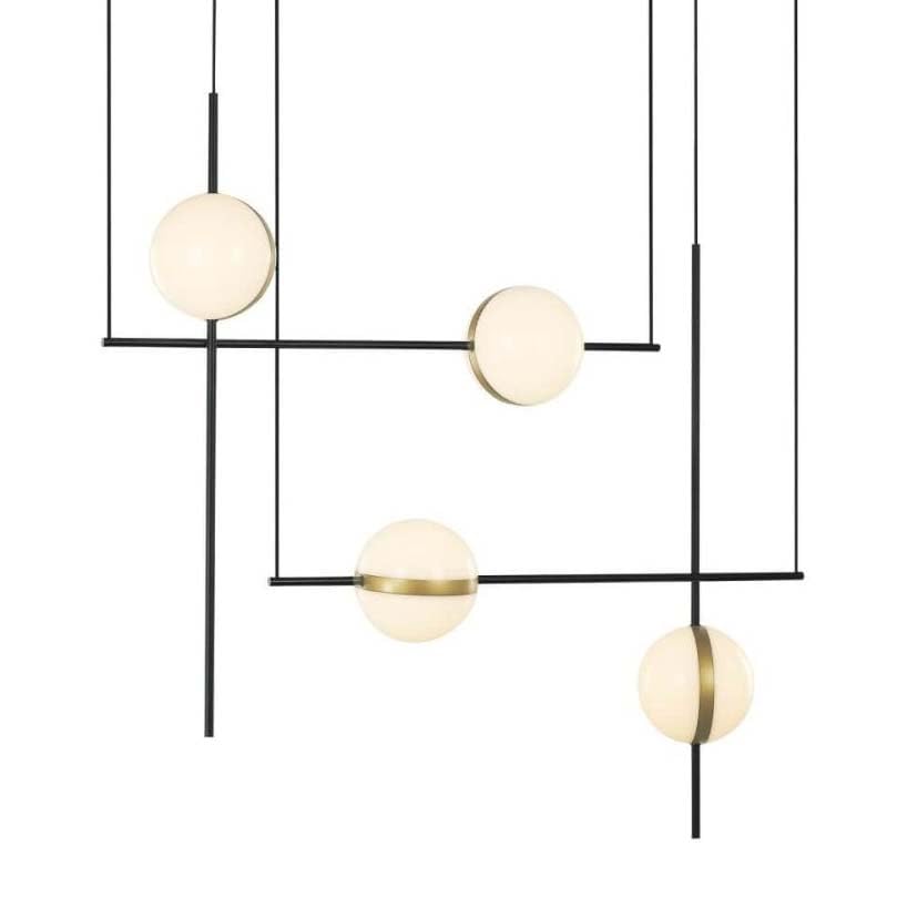 Alora LP302004MBBG TAGLIATO LINEAR PENDANT LED MATTE BLACK BRUSHED GOLD