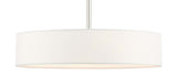 Livex 46923-91 Transitional Four Light Pendant from Venlo Collection in Pwt, Nckl, B/S, Slvr. Finish, Brushed Nickel