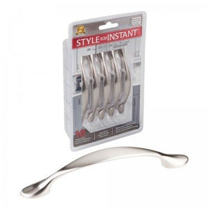 Elements 80814-SN-R 96 mm Center-to-Center Satin Nickel Arched Somerset Retail Packaged Cabinet Pull