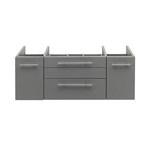 Fresca FCB6142GR-VSL Fresca Lucera 42" Gray Wall Hung Vessel Sink Modern Bathroom Cabinet