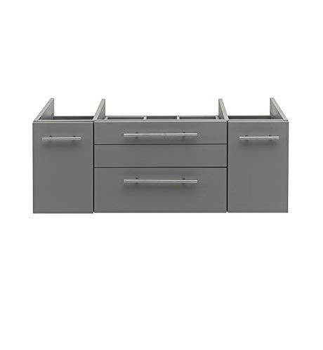 Fresca FCB6142GR-VSL Fresca Lucera 42" Gray Wall Hung Vessel Sink Modern Bathroom Cabinet