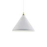 Kuzco 492824-WH/GD DOROTHY 24" PD White with Gold Detail 1 x 60W E26