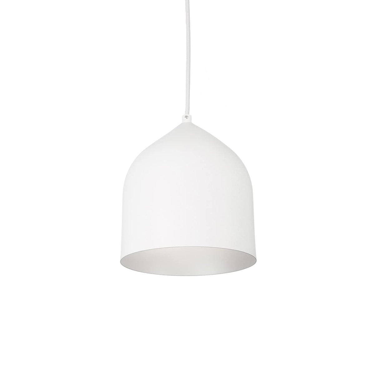 Kuzco PD9108-WH/SV HELENA 8" PD White/Silver 120V ELV LED 3000K 90CRI 13W