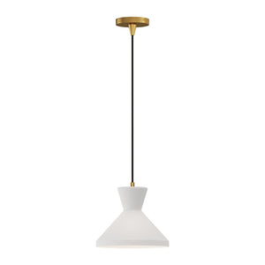Alora PD473710AGOP BETTY 10" PENDANT AGED GOLD OPAL GLASS 72" WIRE E26 60W