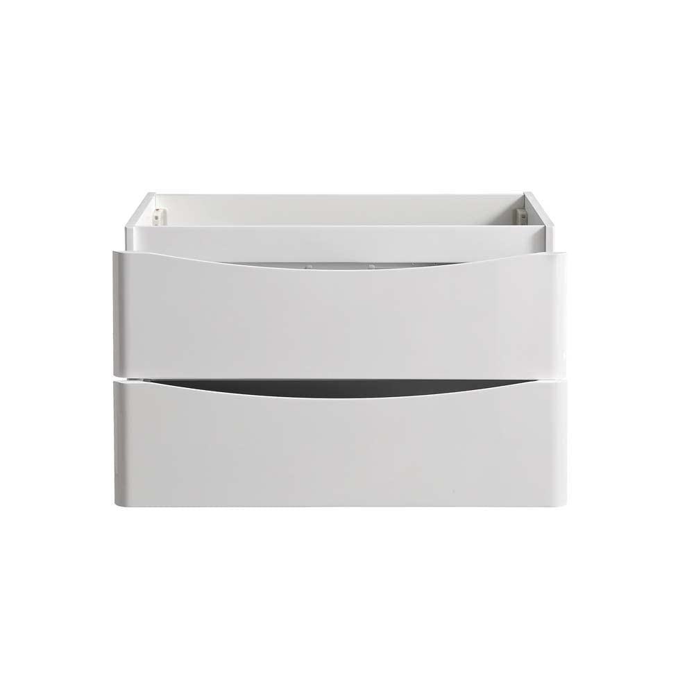 Fresca FCB9032WH Fresca Tuscany 32" Glossy White Wall Hung Modern Bathroom Cabinet