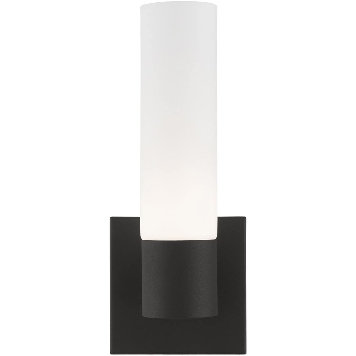 Livex Lighting Contemporary Aero Textured Black ADA Single Sconce 10101-14