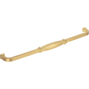 Jeffrey Alexander 278-305BG 305 mm Center-to-Center Brushed Gold Audrey Cabinet Pull