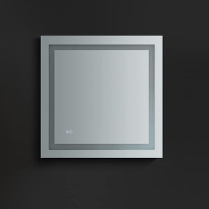 Fresca FMR023030 Fresca Santo 30" Wide x 30" Tall Bathroom Mirror w/ LED Lighting and Defogger