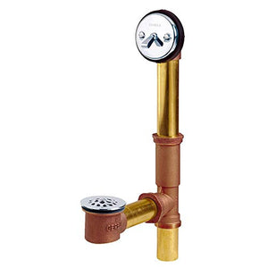 Gerber G0041812 Chrome Classics Trip Lever Drain for Standard Tub
