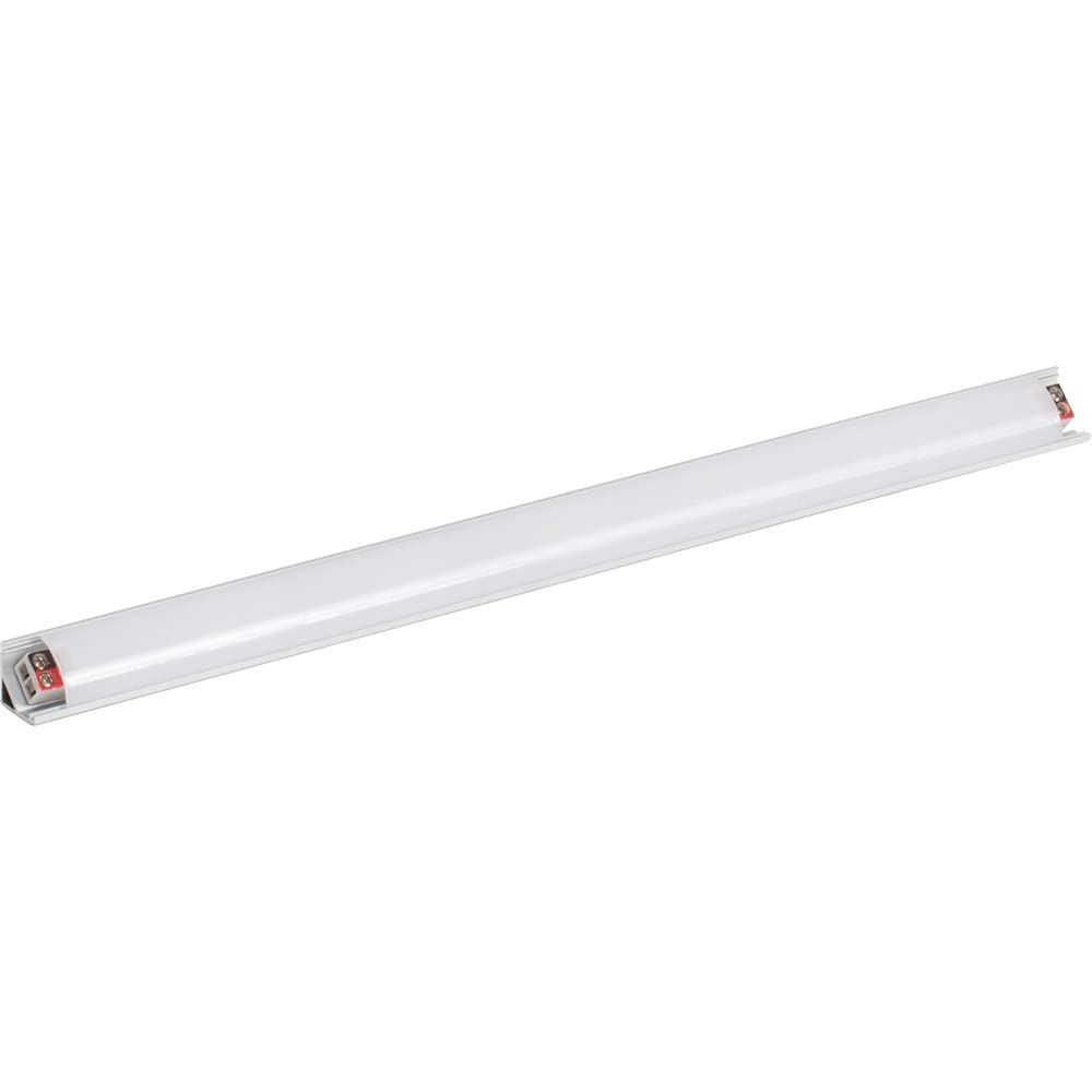 Task Lighting LR1P324V15-02W4 12-9/16" 101 Lumens 24-volt Accent Output Linear Fixture, Fits 15" Wall Cabinet, 2 Watts, Angled 003 Profile, Single-white, Cool White 4000K