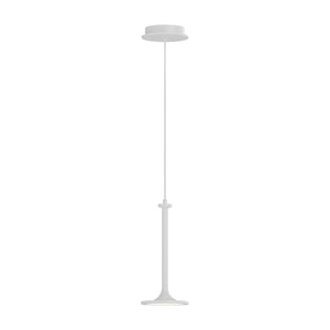 Alora PD418006WH ISSA 6" PENDANT MATTE WHITE 72" WIRE 120V TRIAC/ELV LED 3000K 90CRI 11W