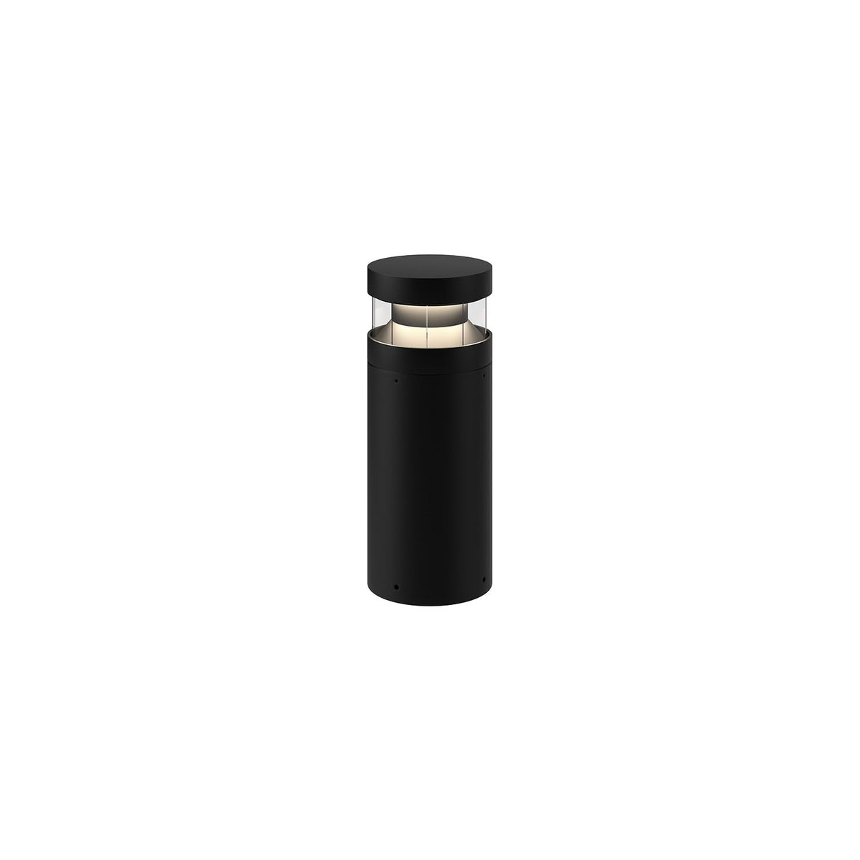 Kuzco EB48516-BK WINDERMERE 16" EXTERIOR BOLLARD TEXTURED BLACK 120-277V TRIAC/ELV LED 3000K 80CRI 24W