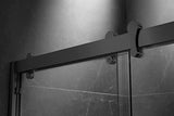 Essence 60'' * 76'' Framed Shower Door (Matte Black)