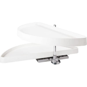 Hardware Resources HMLS-P-3818 38" Plastic Half-Moon Lazy Susan