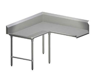 John Boos CDT4-K6072SBK-L 14GA 60X72 CLEAN CORNER DISHTABLE