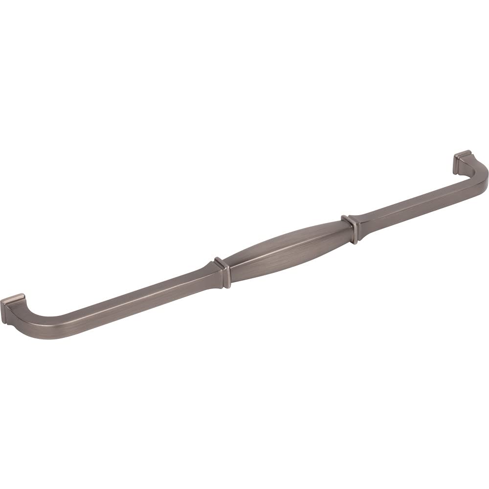 Jeffrey Alexander 278-305BNBDL 305 mm Center-to-Center Brushed Pewter Audrey Cabinet Pull