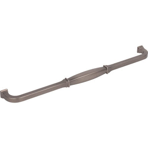Jeffrey Alexander 278-305BNBDL 305 mm Center-to-Center Brushed Pewter Audrey Cabinet Pull