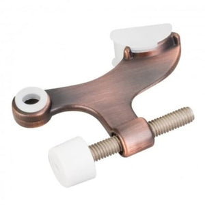 Hardware Resources DS01-DBAC Hinge Pin Door Stop with Self-Adjusting Pad - Dark Brushed Antique Copper