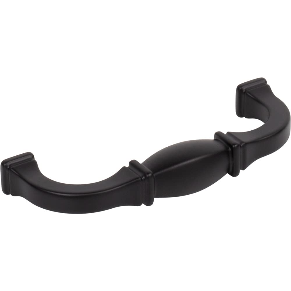 Jeffrey Alexander 278-96MB 96 mm Center-to-Center Matte Black Audrey Cabinet Pull