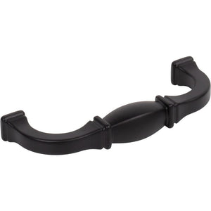 Jeffrey Alexander 278-96MB 96 mm Center-to-Center Matte Black Audrey Cabinet Pull