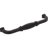 Jeffrey Alexander 278-160MB 160 mm Center-to-Center Matte Black Audrey Cabinet Pull