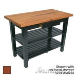 John Boos OC3625-D-2S-CR OAK C TBL 36X25X1-1/2 W/FJ DWR 2SHF CHERRY STAIN