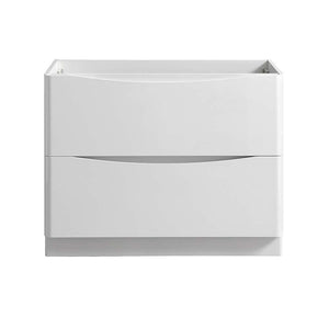 Fresca FCB9140WH Fresca Tuscany 40" Glossy White Free Standing Modern Bathroom Cabinet