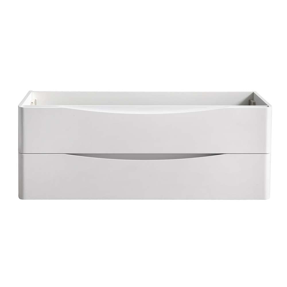 Fresca FCB9048WH Fresca Tuscany 48" Glossy White Wall Hung Modern Bathroom Cabinet