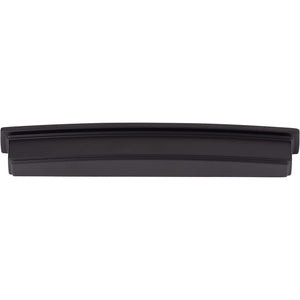 Jeffrey Alexander 141-192MB 192 mm Center Matte Black Square-to-Center Square Renzo Cabinet Cup Pull