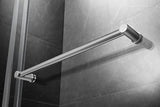 Elegant 54'' * 76'' Frameless Shower Door (Brushed Nickel)