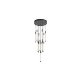 Kuzco MP75113-BK MOTIF 13" 13 HEAD MULTI-PENDANT BLACK 52W 120VAC WITH LED DRIVER 2700K 90CRI