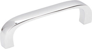 Elements 984-3DACM 3" Center-to-Center Gun Metal Square Slade Cabinet Pull