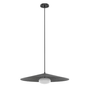 Kuzco PD22824-BK/WH CRUZ 24" PENDANT BLACK OUTER WHITE INNER METAL SHADE 8W 120VAC WITH LED DRIVER 3000K 90CRI