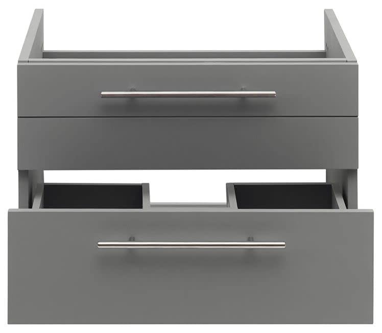 Fresca FCB6124GR-UNS Fresca Lucera 24" Gray Wall Hung Undermount Sink Modern Bathroom Cabinet