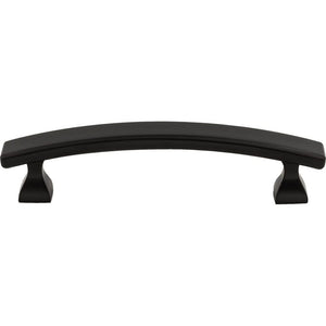 Elements 449-96MB 96 mm Center-to-Center Matte Black Square Hadly Cabinet Pull