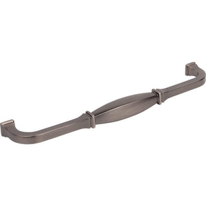 Jeffrey Alexander 278-12BNBDL 12" Center-to-Center Brushed Pewter Audrey Appliance Handle