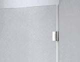 Genius Plus Frameless Shower Door Size fits for Width of 57' - 61'' * H76'' with a Side Panel in Matte Black Premium Hardware Finish, Low Iron Tempered Glass Included(59'') …