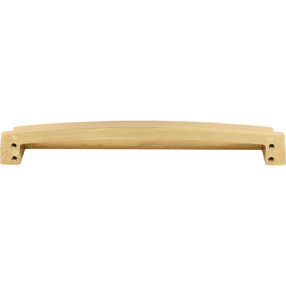 Jeffrey Alexander 141-192BG 192 mm Center Brushed Gold Square-to-Center Square Renzo Cabinet Cup Pull