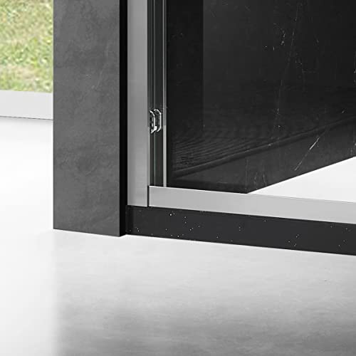 Essence 68''-72''W * 76''H Framed Shower Door in Brushed Nickel