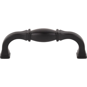 Jeffrey Alexander 278-96MB 96 mm Center-to-Center Matte Black Audrey Cabinet Pull